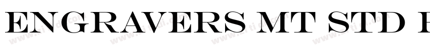 Engravers MT Std Reg字体转换
